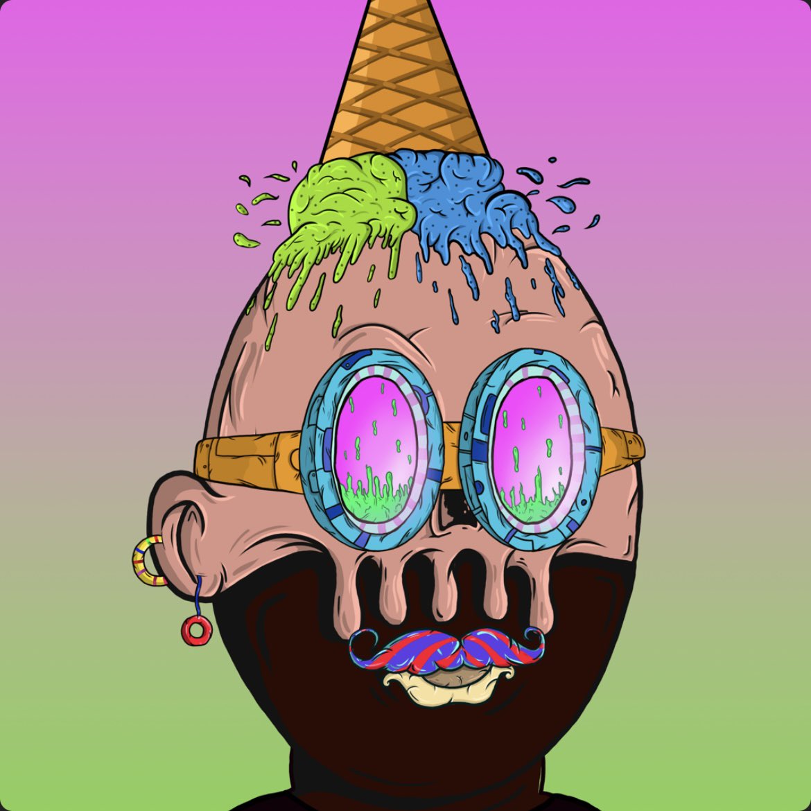 Skinny_Cheeto_'s tweet photo. Minted a few @GoofiezNFT today for 0.15 sol. Can’t go wrong. 0.45 fp now. Hope to see y’all become some goofs too! #solananft #solana #nft #solanasummer #sweettooth #goofieznft #lit #icecream #dippedcone https://t.co/042HD8IG1S