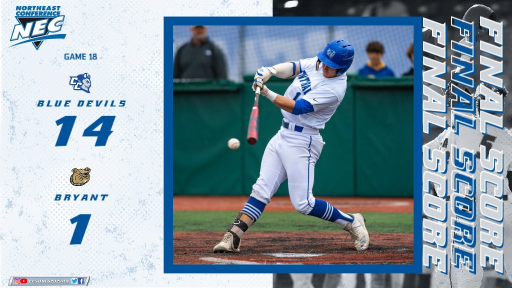 Baseball sweeps a doubleheader from Bryant on Saturday to take the series! #GoBlueDevils