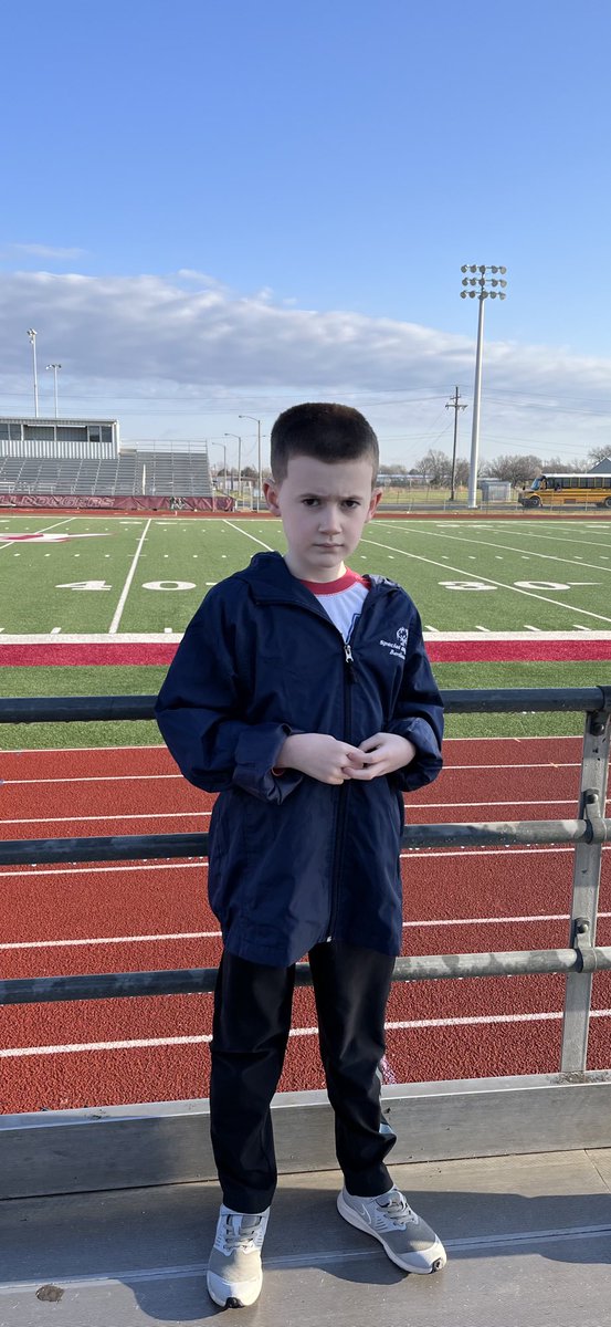 MrSmith_AP_BHS's tweet photo. My son Dake proudly represented the Bartlesville Bruins today at his first local Special Olympics.  We are so proud of him and all of the other athletes who participated today!  Thank you to all of the adults, coaches and student-athletes who volunteered today! #bvillebruWIN https://t.co/JzoY5HWw4L