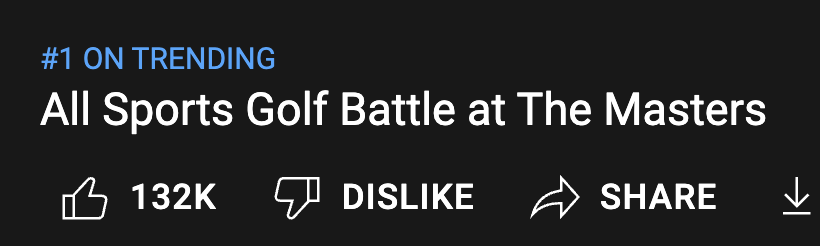 HashtagChad's tweet image. 2,000,000+ views and already #1 on YouTube trending 👀

So dang proud of this one. Give the video a watch if you haven't already! youtu.be/heIKaaamvdc