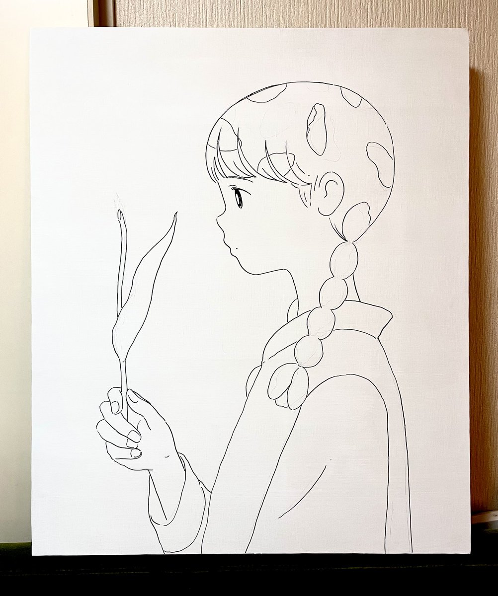 大きい絵の下書き。 