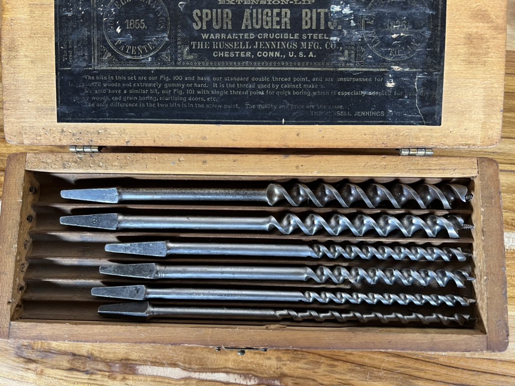 usgeneral25's tweet photo. I think Iโm good for drilling holes in wood sans electricity, I know the set is pre WW2, could even be pre 1890s #vintage #tools #madeinuse #stillworking https://t.co/2TLVwgLMaN