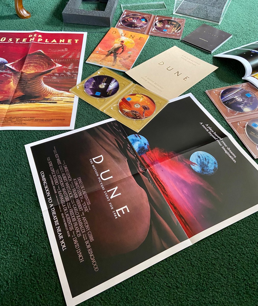 peter_holms1138's tweet photo. Received the long awaited Dune 4K box set from Koch Films. Epic set, full of special features and perks for the die-hard fans.
I now have an answer for “what’s the most you’ve ever spent on a 4K set?…”
…
I made the right call.
#Dune #DesertPower #KochFilms https://t.co/IwCGeks5Cn