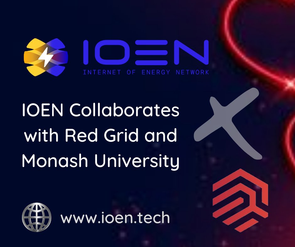 CalvaryNyong's tweet photo. A massive move for IOEN to demonstrate how the future of decentralised energy payments work through RedGrid and Monash University’s collaboration!
IOEN’s protocol is being used in real world use case. Read more here: https://t.co/iurnGWldTO
@IOEN_tech
@Emmaudo11 #redgrid #monash https://t.co/E24jGeiBVd