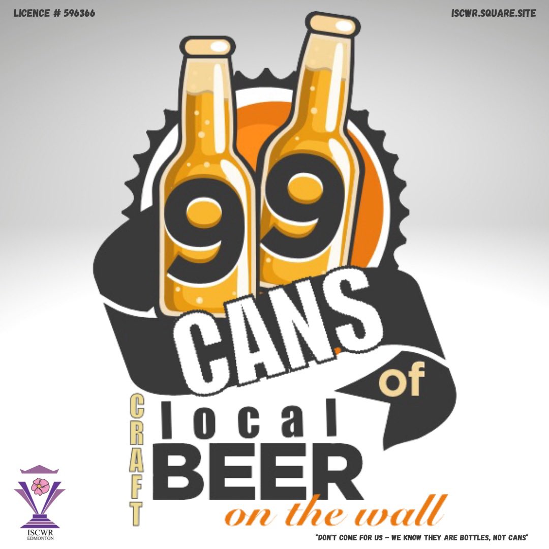 Love beer? Love local craft breweries? Introducing '99 Cans of Craft Beer on the Wall: Craft Beer Survivor' - raising money for @EFryNAlberta Entries can be purchased on iscwr.square.site **MUST be a resident of Alberta to win** AGLC Licence #596366