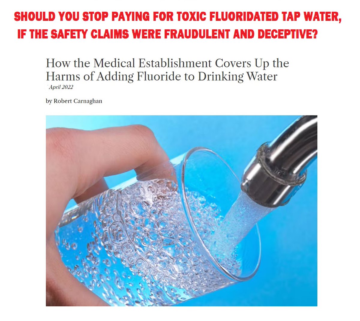 johnoz101's tweet photo. @nyscof Should you stop paying for toxic fluoridated tap water, if the safety claims were fraudulent, misleading, or deceptive, covered up, etc?
Is contract law and consumer law violated? https://t.co/Rl7hum7nKv