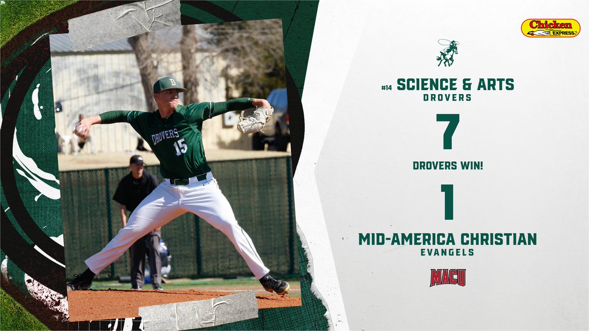 DroverAthletics's tweet photo. Drovers clinch the series victory against MACU with a double-header SWEEP!🧹🧹

#DroverDUB x #DroverNation🐎 https://t.co/2JjbOwidnu