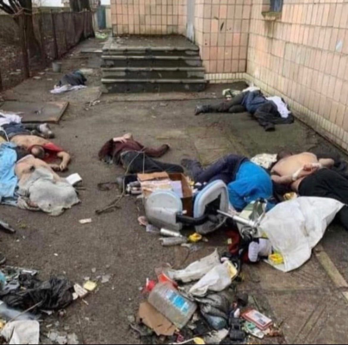 GregBufithis's tweet image. The city of Bucha, which used to be a peaceful wealthy satellite of Kyiv, was liberated from Russian invaders recently. 

Besides destroyed buildings and infrastructure, there are many civilian casualties. My team is tracking #OSINTUkraine reports.

Bucha is literally covered …