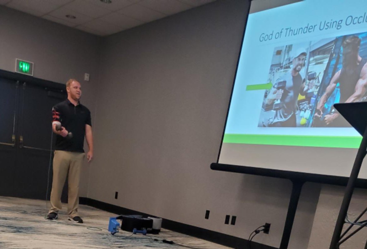 harrison_faulk's tweet photo. Big S/O to @JasonBrumitt of George Fox University Physical Therapy for your talk on blood flow restriction training.
Appreciate your time and thank you for allowing me to participate #NWATA https://t.co/kBCWE5f07G