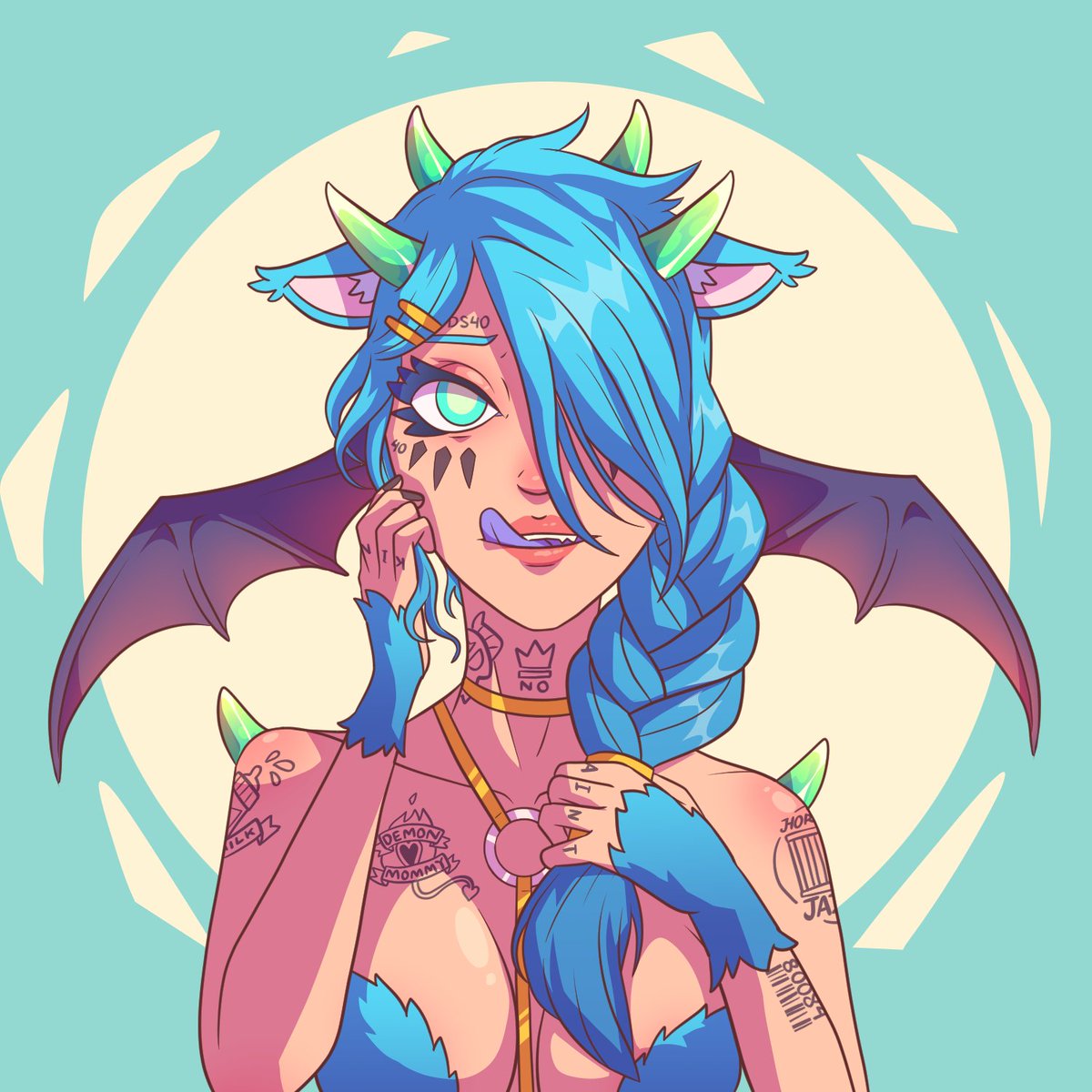 aintnoking's tweet photo. GM! but could also be GN! Who knows! 🧠💋🧠

I need to worry less about things I can't control and focus on the ones I can! 😊✨ Have a great Sunday!! ✨🫶

(Demon owned by @ _marrte_ ) https://t.co/ZdSPxiUCIL