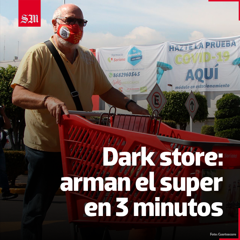 elsolde_mexico's tweet photo. 😱 Pasan solo tres minutos desde que un trabajador en una bodega de #Merqueo, plataforma de mercado a domicilio, toma la lista de súper de un usuario, recoge los artículos solicitados y los empaca para su entrega: esto se conoce como #DarkStore. 🛒
👉 https://t.co/bWnYH3FTyz https://t.co/HSRiW7ot8Q