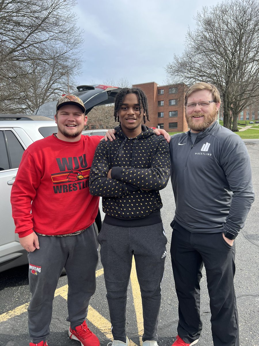 sean_rickey's tweet photo. Had an amazing visit at Wheeling University today! Thank you to @daniel_ownbey for inviting me to stay on campus overnight and giving me a great tour as well. Definitely enjoyed myself @WUWrestle @Caramel_Cuttiee #GoCards https://t.co/twPaJy8rws