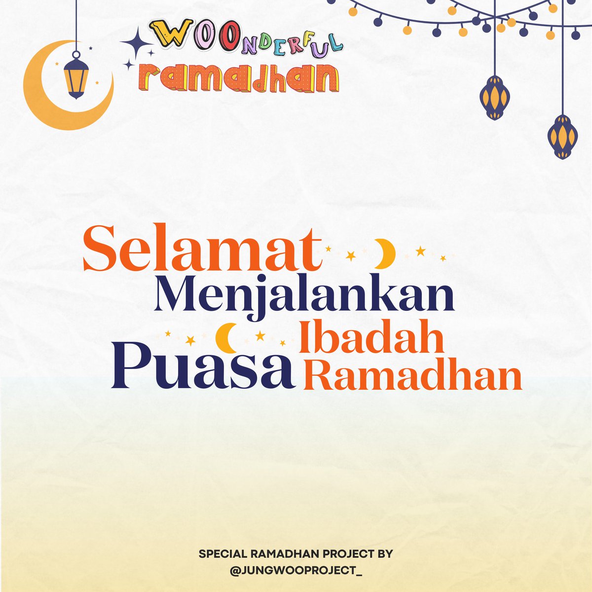 jungwooproject_'s tweet photo. Marhaban Ya Ramadhan. Selamat menunaikan ibadah puasa Ramadhan 1443H bagi yang menjalankan🕌

Sebarkan lebih banyak kebaikan di bulan yang penuh berkah ini, dengan donasi bersama kami and become more WOOnderful 💐 
🔗https://t.co/rx6JolyVgI https://t.co/5mHfaumsDs