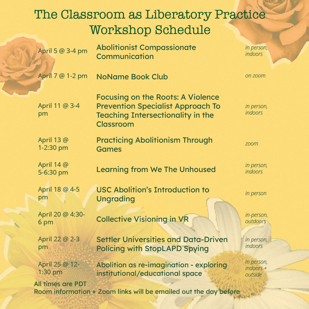 USCAbolition's tweet photo. our abolitionist pedagogy workshop series is here! RSVP at https://t.co/Sv2SPKDPeh we’re so excited to work with such amazing abolitionist community members and students to think through the relationship between the classroom and abolition, all are welcome! #AbolitionSpring https://t.co/sknmhQ6cTP