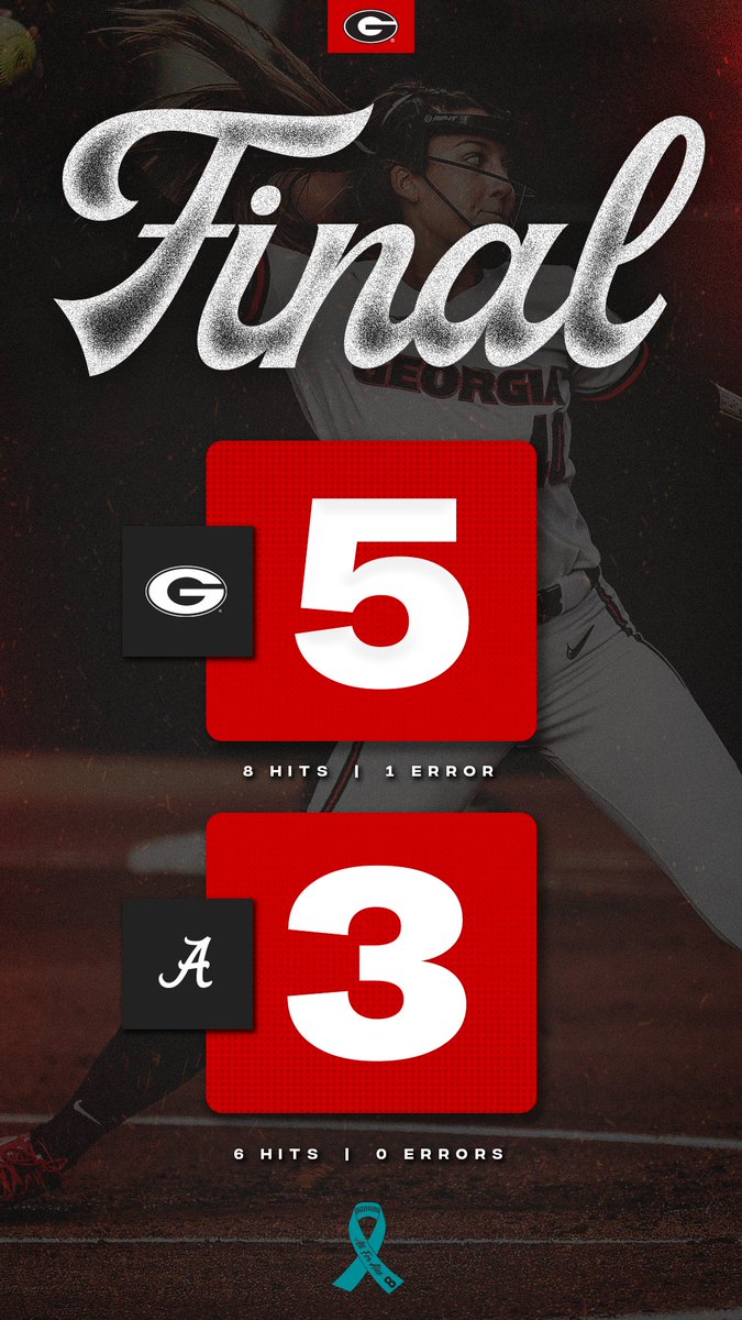 Ring the Bell 🐶🔛🔝

Game 1️⃣ to the Dawgs in Tuscaloosa! 

Georgia and Alabama face off in game 2️⃣ Sunday at 4 p.m., ET on <a href="/SECNetwork/">SEC Network</a>. 

#Team26 | #GoDawgs