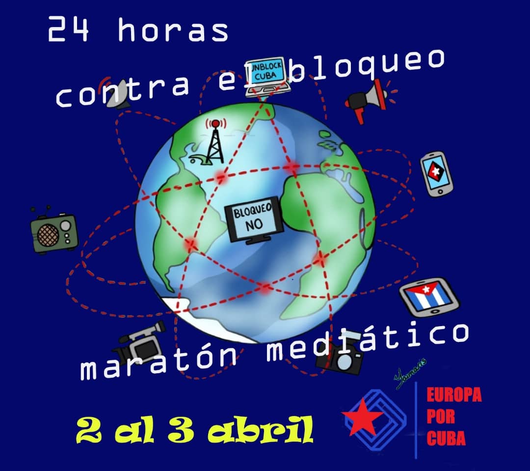 CubaMINREX's tweet photo. El mundo una vez más con #Cuba 🇨🇺, en esta ocasión en Maratón Mediático Mundial contra el bloqueo.

La voz de los pueblos, la voz del derecho internacional y la voz de la justicia reclaman la eliminación del bloqueo. 

#EliminaElBloqueo
#VamosConTodo https://t.co/772xlzSuw5