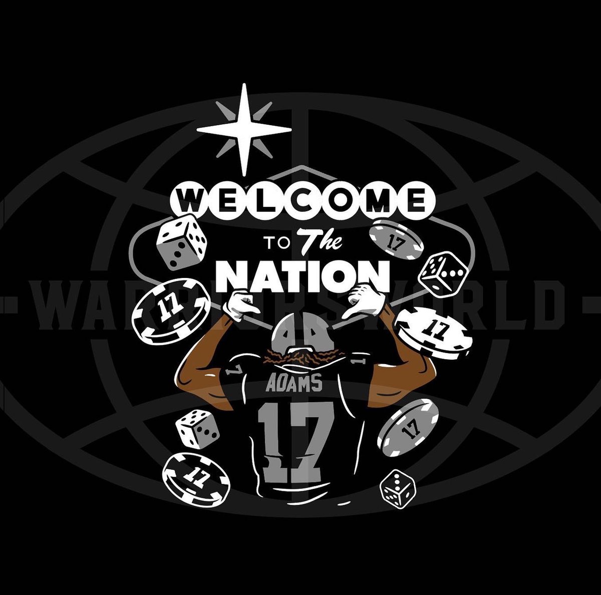 RaiderCody's tweet image. 🚨GIVEAWAY 

Shoutout to @warriorsworld for the dope shirts. I’m giving away 5 of these @tae15adams shirts to people who #RT this post! 

Welcome to the Nation 🏴‍☠️