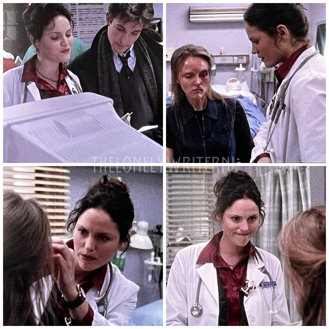 LonelyWriterNL's tweet photo. Jorja Fox as Maggie Doyle in ER. In this episode Maggie reminded me of Sara 🙈. #jorjafox #maggiedoyle #ER #S3 #homelessfortheholidays https://t.co/8cS7TsCNPH