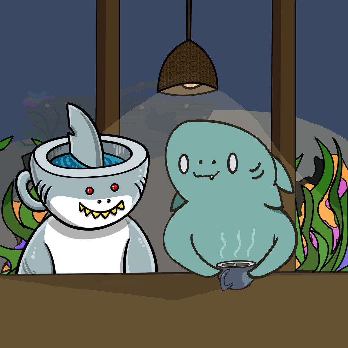 Sharks🦈 X Coffee☕️

Any interactions with this Tweet will be considered for WL, both <a href="/DigiSharksNFT/">Digi Sharks | SOLD OUT</a> and <a href="/CoffeeCentral_/">Coffee Central™ SOLD OUT ☮️❤️☕️</a> ‼️

Enjoy the Weekend Fam♨️