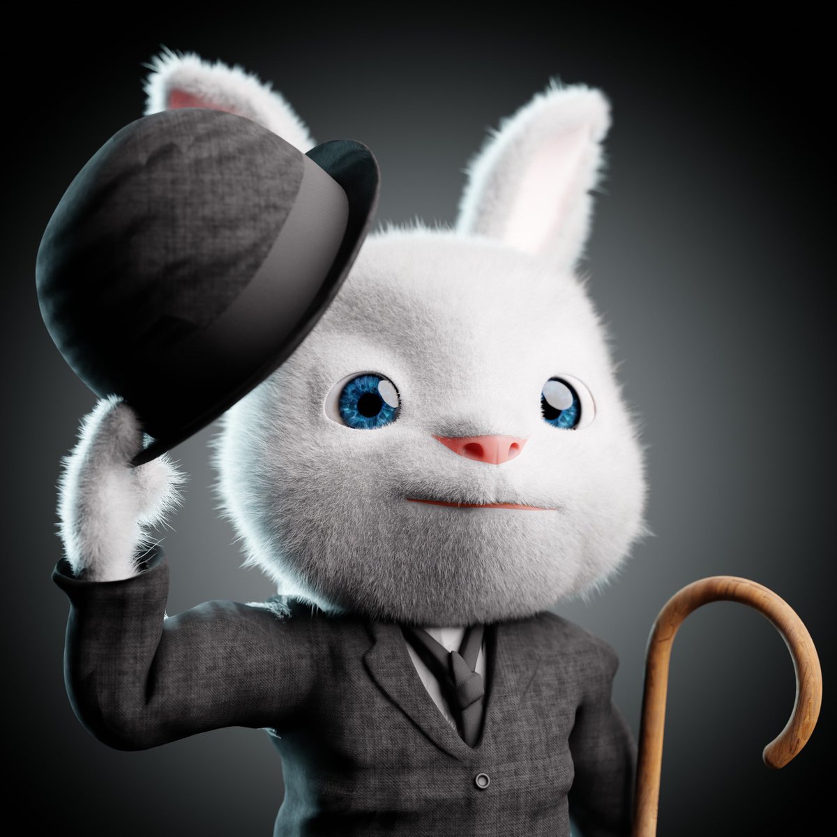 Look at this class act!!! 🎩

Show our classy bunny some ❤️!

#NFT #metaverse  #3dart #PrimeBunnyPlanet #discord #rare #classy