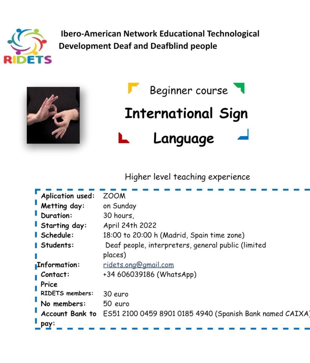 IrishDeafcom's tweet photo. Interested in International Sign Language?

https://t.co/3jQdWGcAhl https://t.co/kavIrWcxEq