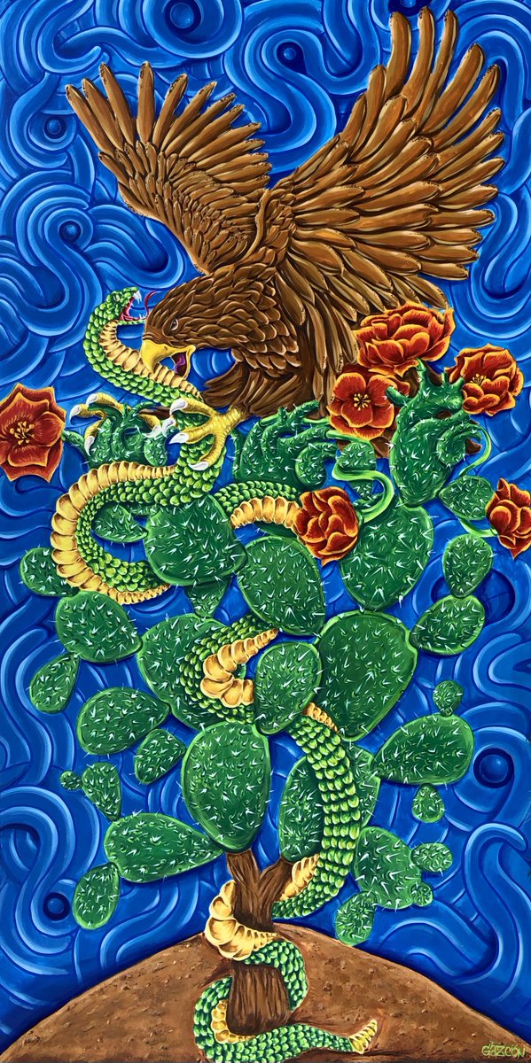 AdrianGazcon's tweet photo. “Corazón Espinado” 

8x4ft aluminum panel https://t.co/S9t22jBW6C