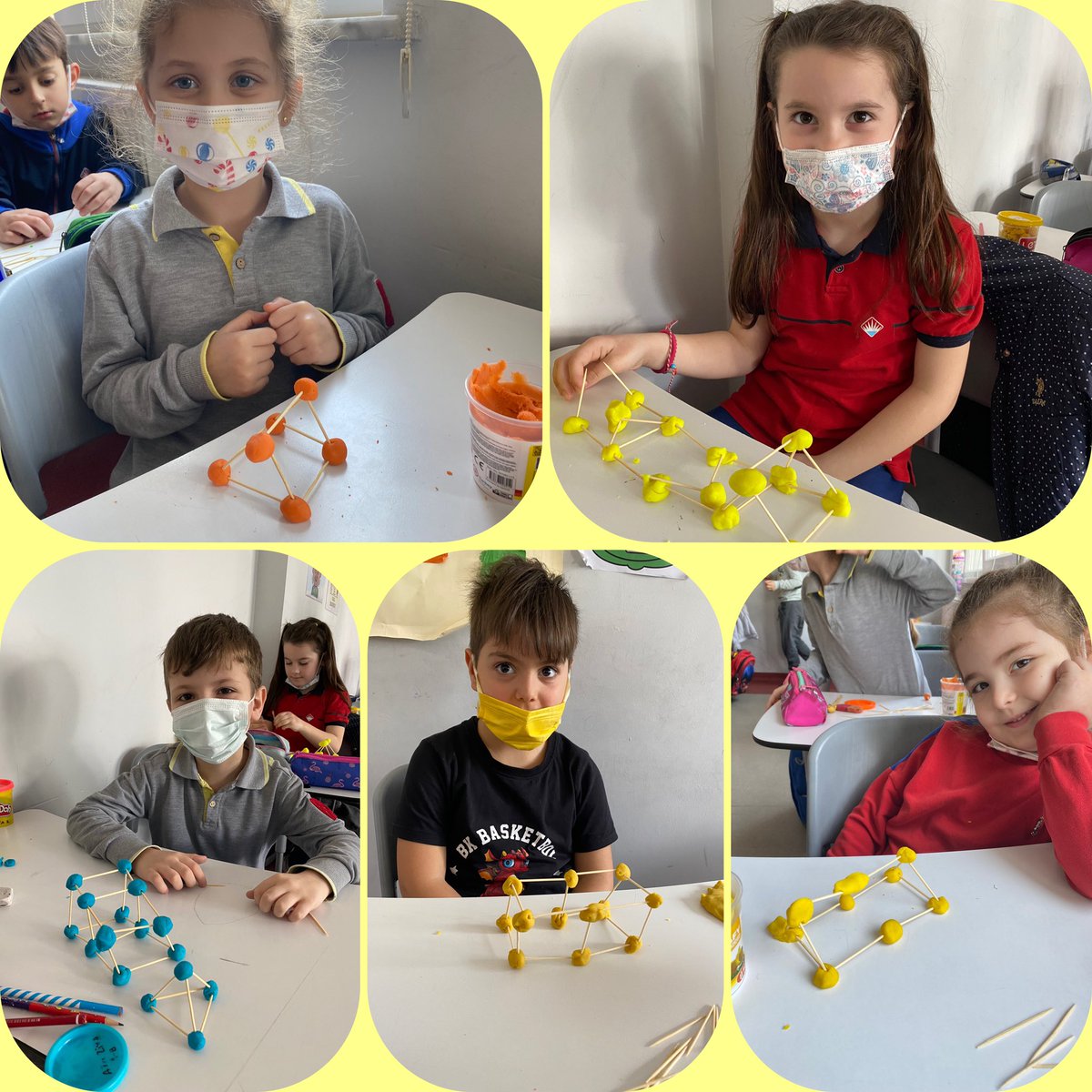 1. Sınıflar olarak, oyun hamuru ve kürdanlar ile geometrik cisimleri oluştururken hem eğlendik hem de öğrendik. 🥰 🔴🔵🔶🔺▪️♦️ <a href="/omerfarukozer/">ömer faruk özer</a> <a href="/aynurbalkan22/">Aynur BALKAN</a>