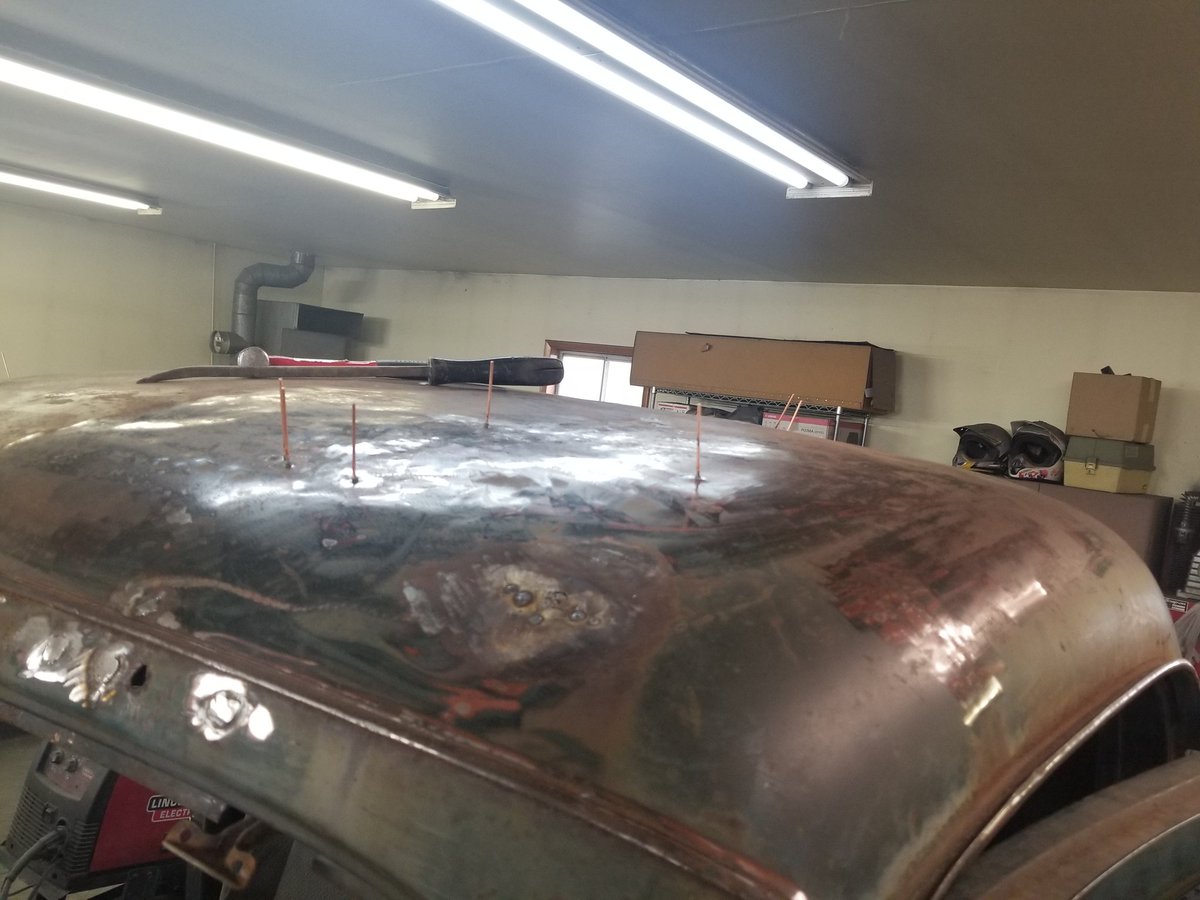 RattleRods's tweet photo. This thing was dented AF! https://t.co/FkVBXdeG0R