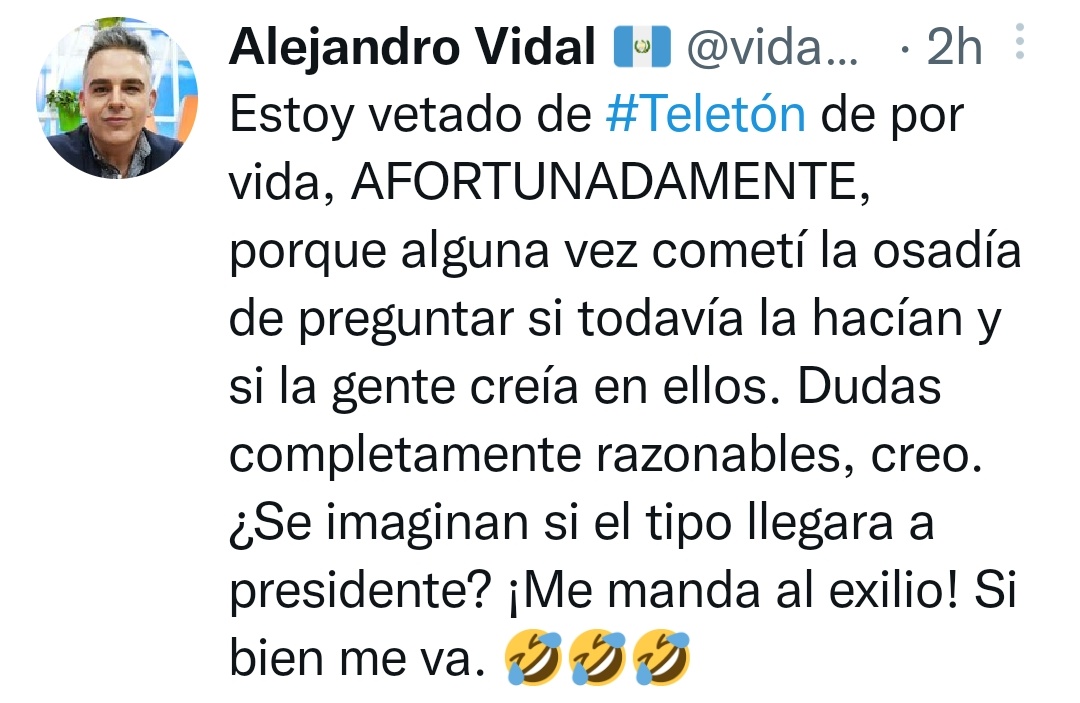 amaldonadogt's tweet photo. Muy encomiable tu cuestionamiento. Algo que todos los guatemaltecos deberíamos hacer con cada persona administra dinero que no le pertenece.
#NegociosTeleton https://t.co/MU2Ov9Fgzm