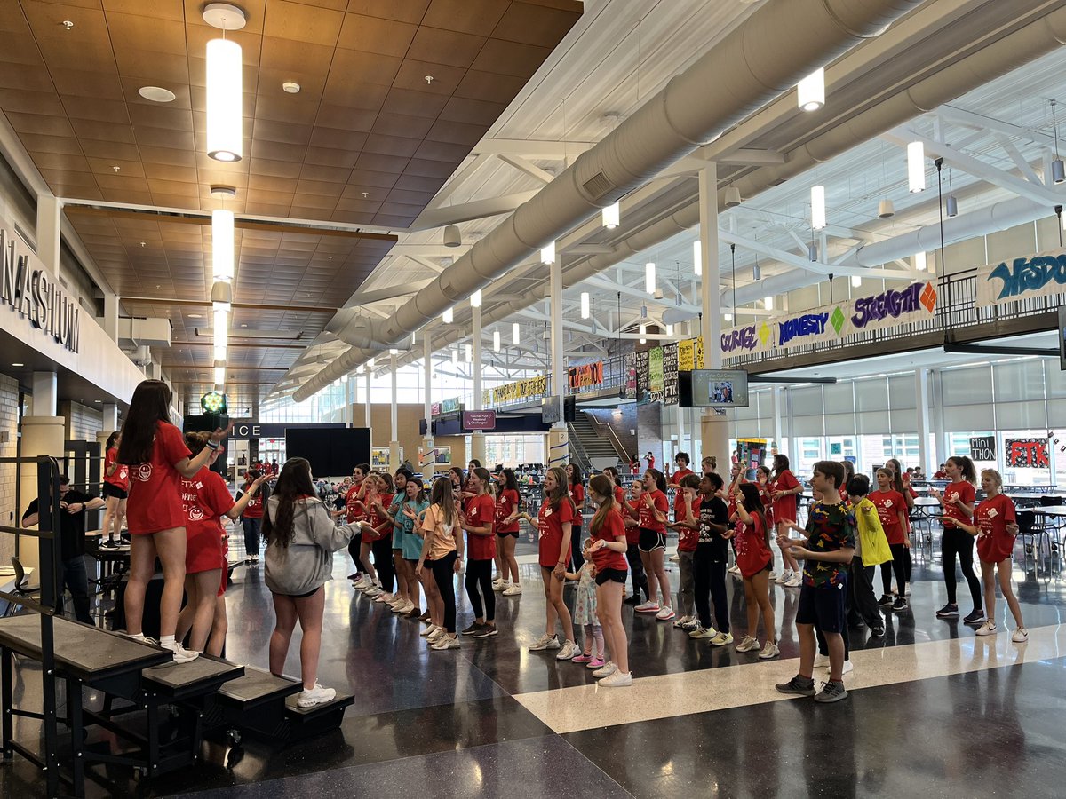 First MiniThon line dance in the new building! <a href="/ManheimTownship/">Manheim Township SD</a> <a href="/fourdiamonds/">Four Diamonds</a> #forthekids