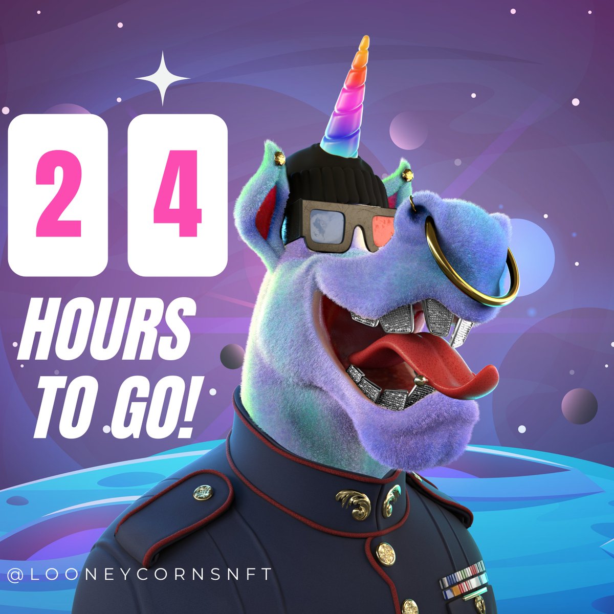 losttoysnft's tweet photo. 🚨 In exactly 24h from now, at 9pm CET on the 3rd of April our long-awaited website and discord will be going live! 

Time to get Loonney, people! 🦄 Let's Crooooo!!

Follow us, as we will be sharing the all-important links!

#CRO #crofam https://t.co/q4TcrBrUCT