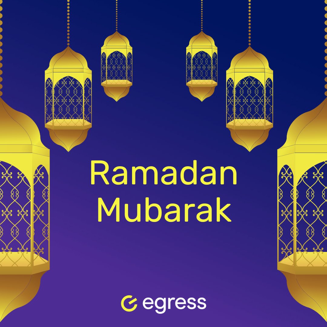 EgressSoftware's tweet photo. Ramadan Mubarak!  To our  colleagues, clients and partners celebrating this month- may you enjoy peace and happiness this Ramadan. #ramadan #ramadanmubarak https://t.co/4aClbGVNIb