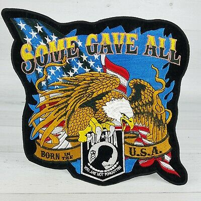 bonusgla's tweet photo. Some Gave All POW MIA You Are Not Forgotten USA Flag Eagle 9" Embroidered Patch https://t.co/t5Qhat1lsv https://t.co/EbbYKyijm7