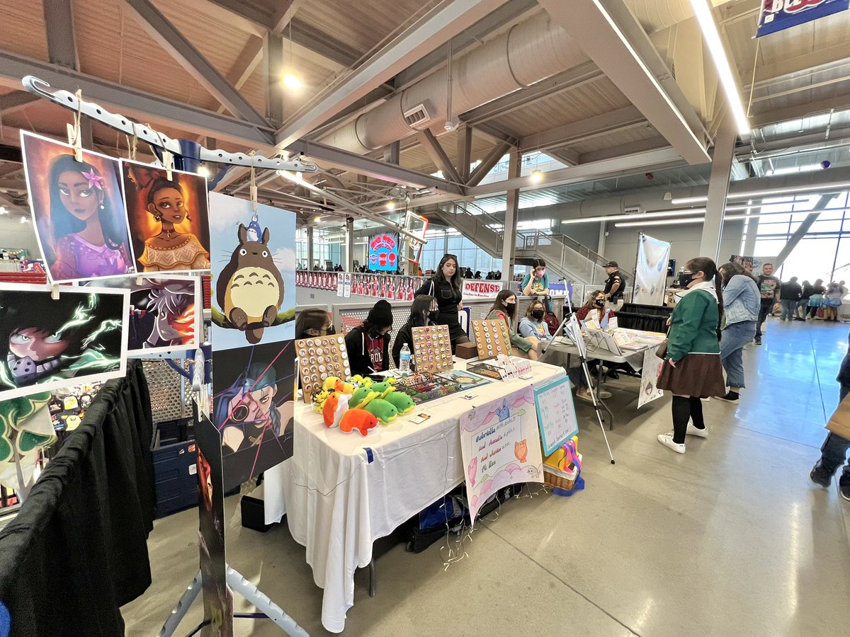Falcon Art Club students practicing their entrepreneurship skills by selling their fan art prints, handmade plushies, crochet items, earrings, pins, &amp; more at the Bel Air Cómic Con! Event ends at 6pm! @gbrasg <a href="/Eastlake_HS/">Gilbert R . Martinez</a> <a href="/eastlakeorch/">Eastlake Orchestra</a> <a href="/Natgamz_EHS/">Natalie</a> <a href="/ZulemaMacias9/">Zulema Macias - SISD Fine Arts Communications</a> <a href="/SISD_FineArts/">SISD Fine Arts</a>