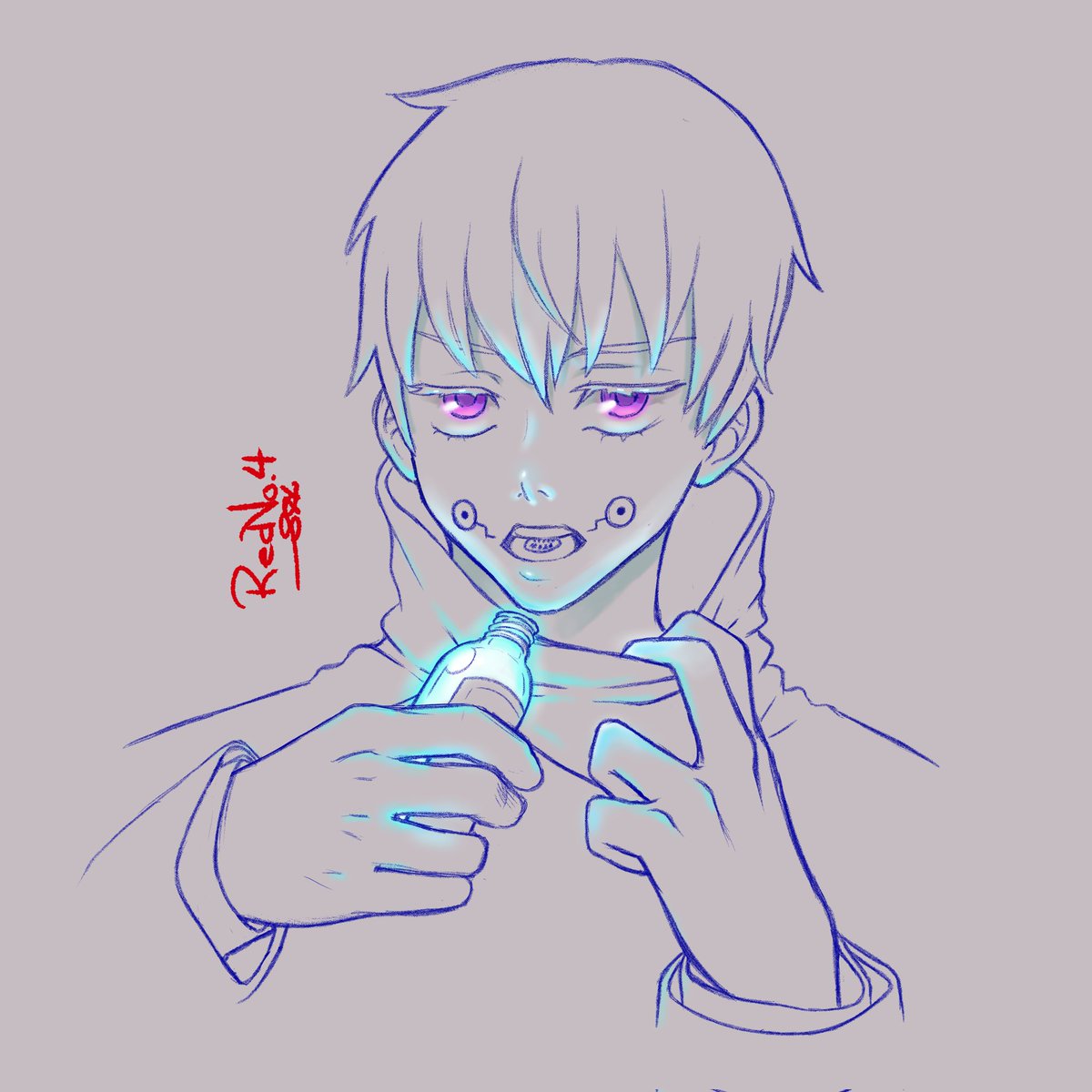RedNo_4's tweet photo. Salmon. #jujutsukaisen #JujutsuKaisen0 #jjk #JJK0 #anime #FANART #jujutsukaisenfanart #sketch https://t.co/AgQekiknYJ