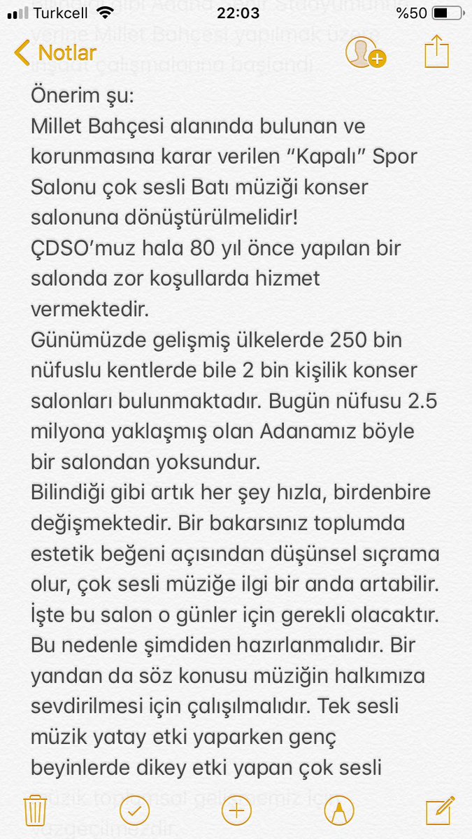 cetin_yigenoglu's tweet photo. ADANA’YI YÖNETENLERE AÇIK ÇAĞRI

(Adana Valisi Sayın Elban, Anakent Belediye Başkanı Sayın Karalar, Seyhan Belediye Başkanı Sayın Akay’ın dikkatine!)

“Kapalı” Spor Salonu çok sesli müzik için konser salonu yapılmalıdır!

Beni tanıyanlar bilir; hayatımı bu güzel kentin, Adana’ https://t.co/lyf4Igpoqm