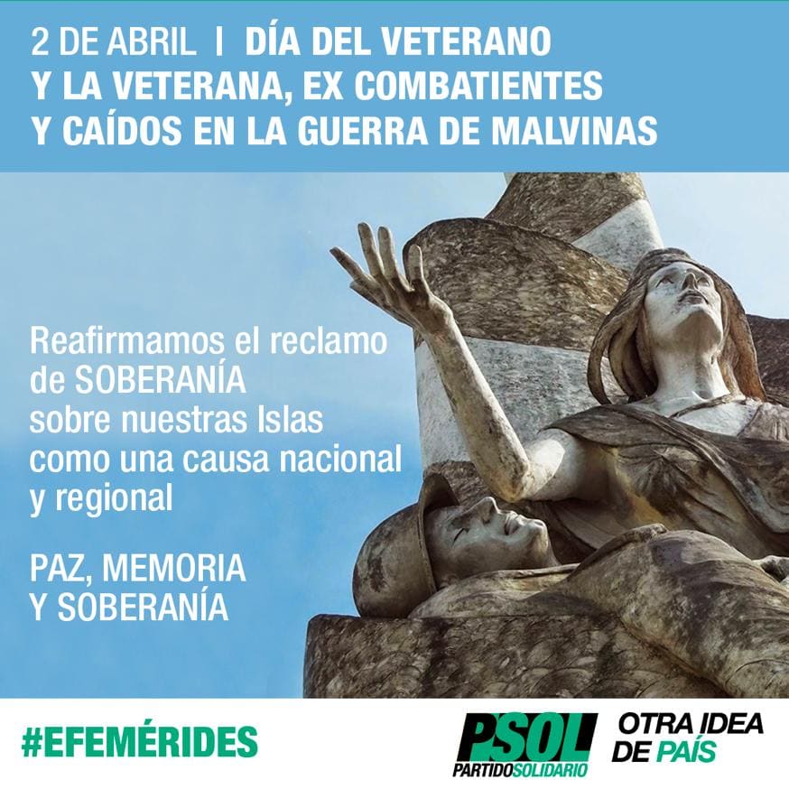 Día del veterano y la veterana, ex Combatientes y caídos en la Guerra de Malvinas 

#MalvinasArgentinas