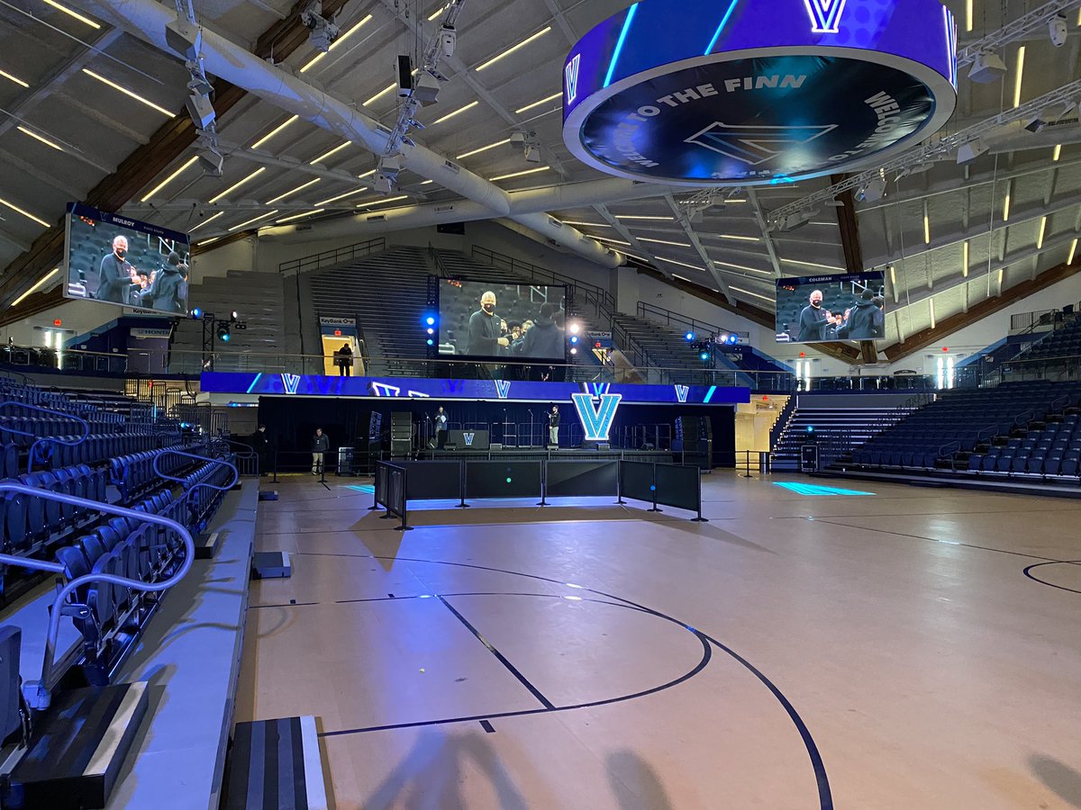 b31anderson's tweet photo. Certainly not New Orleans but ready to roll in the Pavilion for the @NovaMBB Final 4 watch party - let the madness continue @NovaAthletics https://t.co/QOdh0ncbHq