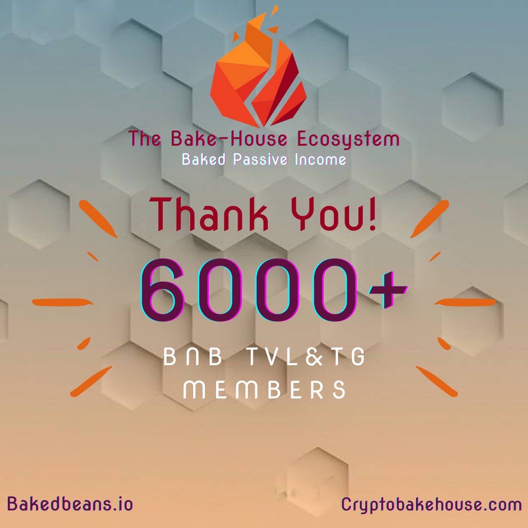CryptoBakeHouse's tweet photo. The Bake-House team THANKS every member who believes in the process. Patience is key and with discipline we can all succeed! 🙌

Let's celebrate this achievement together!🎊🥂🤝

JOIN US:

👥: https://t.co/GdlvZUCkOj
📲: https://t.co/cKLT18Dxco

#BakedBeansMiner #Rebake6Eat1 #BCT https://t.co/TQDQC8lHkx