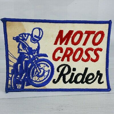 bonusgla's tweet photo. Vintage 5 x 4" Moto Cross Rider Embroidered Dirt Bike Motorcycle Blue Red https://t.co/IhA0C8PiBR https://t.co/4Yg01d9sNS
