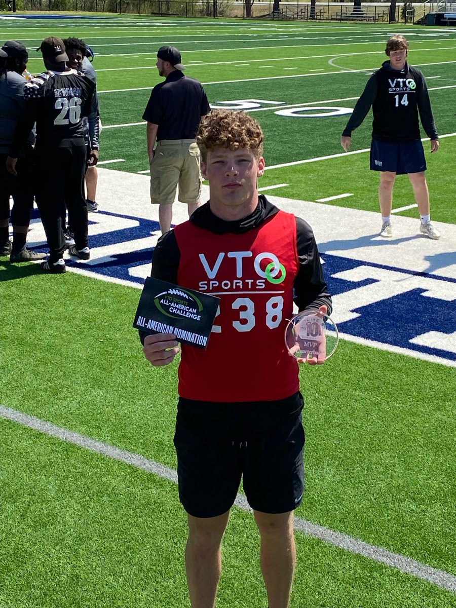 THANK YOU <a href="/VTOSPORTS/">VTO Sports</a> AND <a href="/catapultsports/">Catapult</a> FOR HOSTING A GREAT CAMP AND EXPERIENCE. QB MVP!!