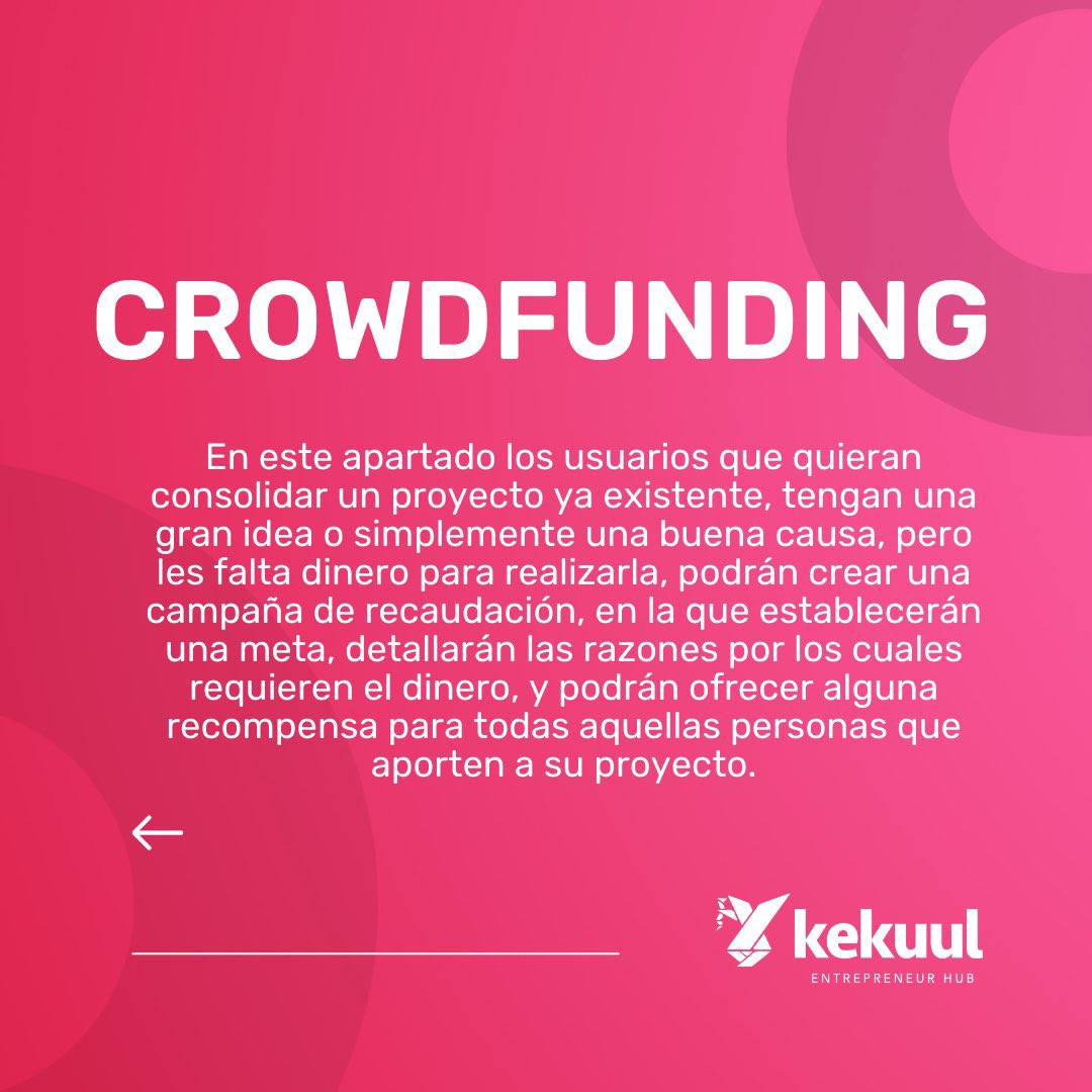 kekuulmx's tweet photo. 🔥 ¿Ya sabes qué es #Kekuul ?
Una plataforma para emprendedores que reúne dos grandes herramientas en el mismo lugar!!
Tiene 2 grandes herramientas:
📌Freelance
🚀Crowdfunding
🔥Lo mejor: Integra un ecosistema #blockchain 🔗
#kuul #kuulkoin #chaneke #Crypto #nft #ico #bsc https://t.co/9pGBydYmA3