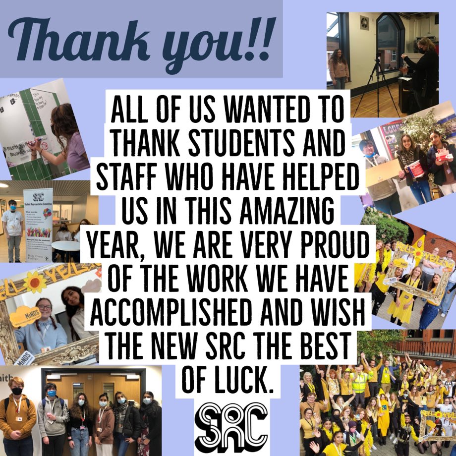 srcholycross's tweet photo. Saying a huge thank you to our outgoing U6 Student Reps Committee and a big Welcome and Good Luck to our incoming L6 group @HolyCrossBury Exciting times ahead #studentvoice https://t.co/ePSay6SxG0