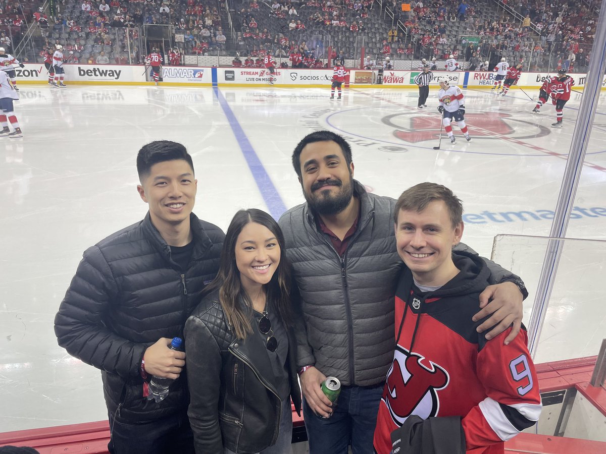 LowellTong's tweet photo. High scoring @NJDevils game! Thank you @hughweber1 for the awesome seats. https://t.co/iQtlZAvfdu