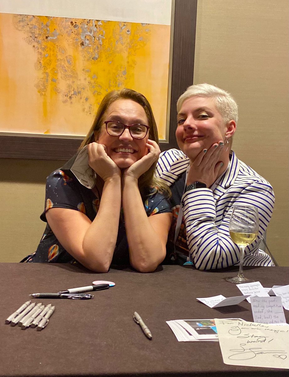 DebbieScary's tweet image. Thank you to @TheBloggess for speaking at #ACES2022 and letting me excitedly tell you about the Alamo Cat Graves. You’re the best! 🐈‍⬛ #ACESEMERGE