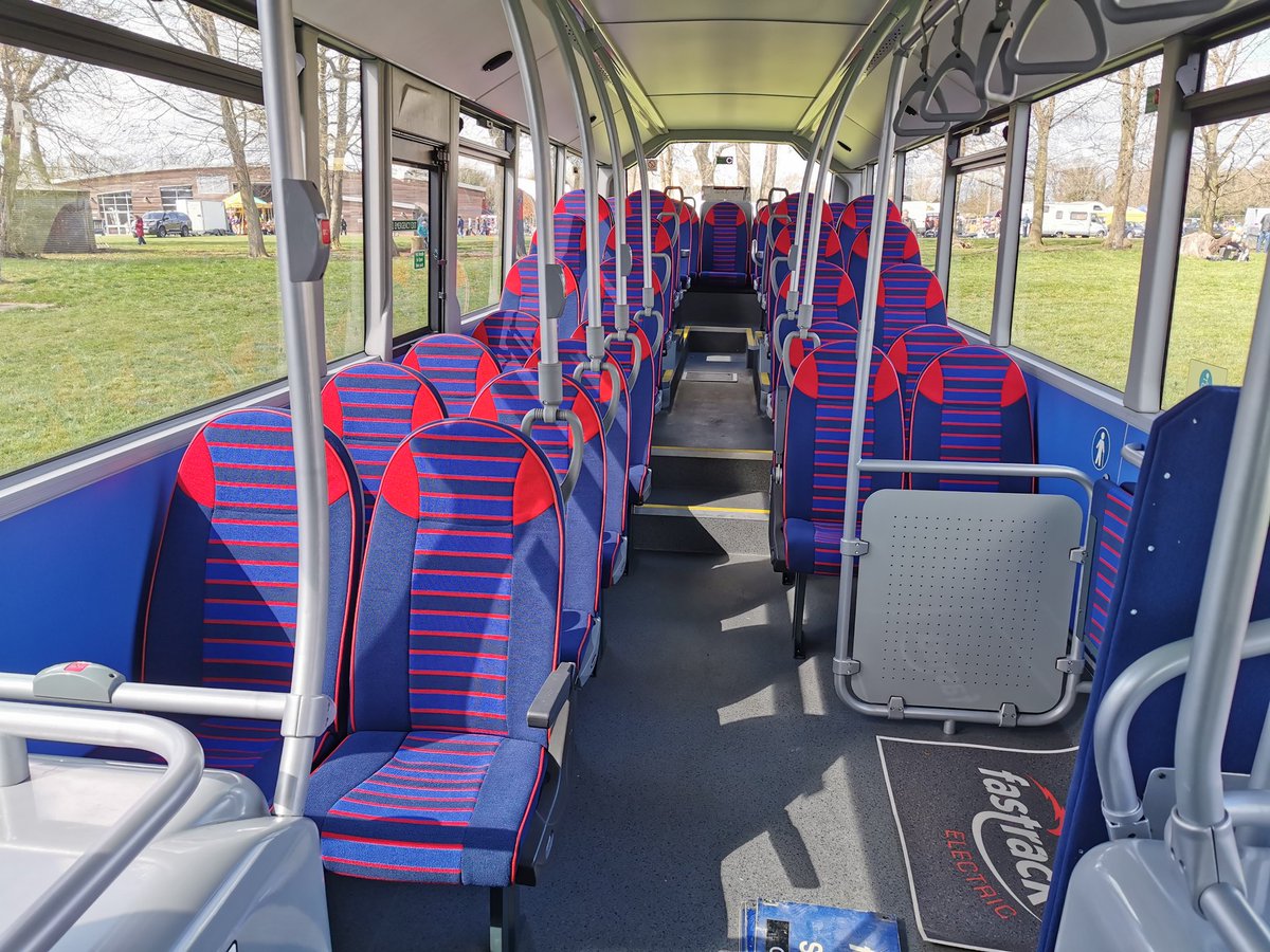 jimbolimbo9's tweet photo. One of the highlights of the bus display at Detling today was this (as yet unregistered) Volvo BZL. An impressive vehicle inside and out - IMO probably the most striking electric bus in the UK market so far! ⚡🤩 https://t.co/U0NAHUrpMq