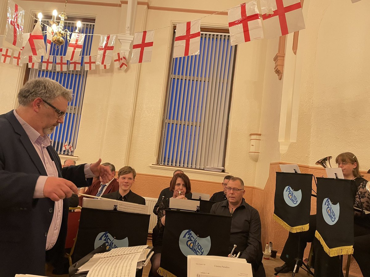 theMedwayBand's tweet photo. Performing a St George’s Day concert at the St George Abadan Lodge in Chatham. https://t.co/4ocHFkIkel