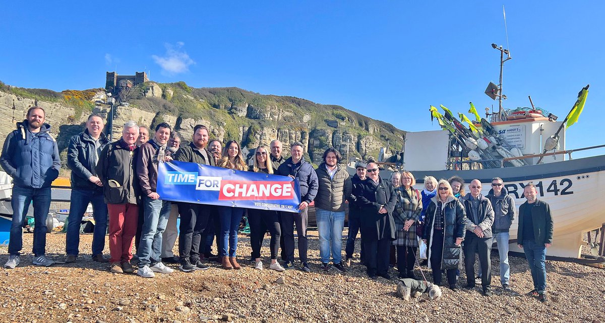 The sun shone brightly for our official campaign launch today☀️
The Labour Party have overseen 12 years of decline in Hastings. It’s time for change.
✅ #VoteConservative on May 5th