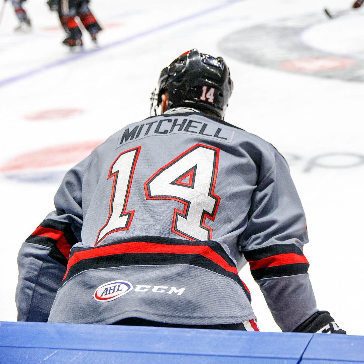 Special night in the desert for no. 14 tonight. AHL game no. 500 just hours away! 🏜️

<a href="/Mitchy1_0/">Garrett Mitchell</a> #ohcaptainmycaptain