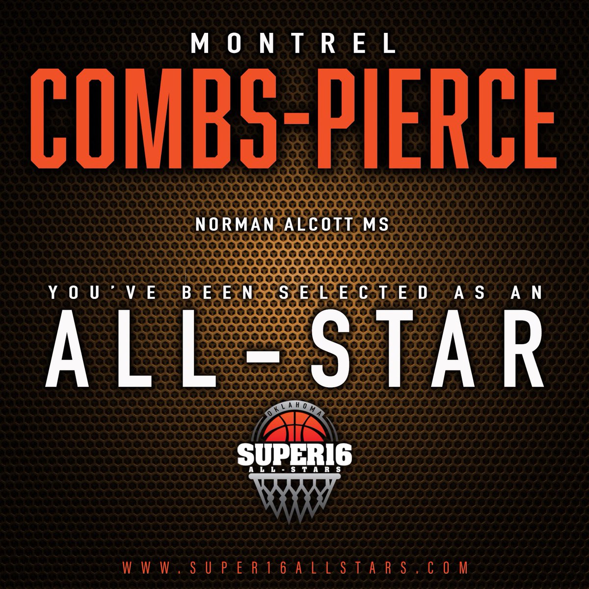 CombsPiercekids's tweet photo. Blessed to be selected by @Super16Allstars   Congratulations to all the awesome players selected also. Its only up from here son keep up the hard work. #combspiercekids #MpnTaiskids #babyofthebunch https://t.co/oo4ErOAdhz